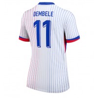 Echipament fotbal Franţa Ousmane Dembele #11 Tricou Deplasare European 2024 pentru femei maneca scurta